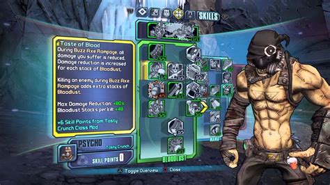 build psicopata borderlands 2